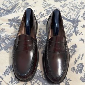 Men’s Nunn Bush, Leather Penny Loafer, Burgundy, Size 8 1/2 M